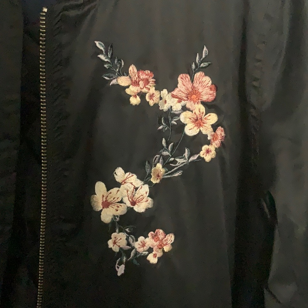 American Eagle Flower Bomber Jacket - Picture 2 of 4